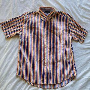 TOMMY HILFIGER BUTTON UP STRIPED SHIRT
